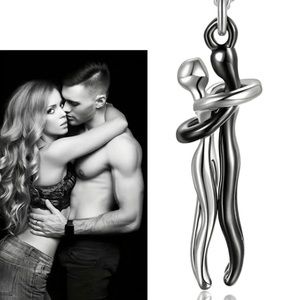 Unique “Lovers” necklace (B&W)